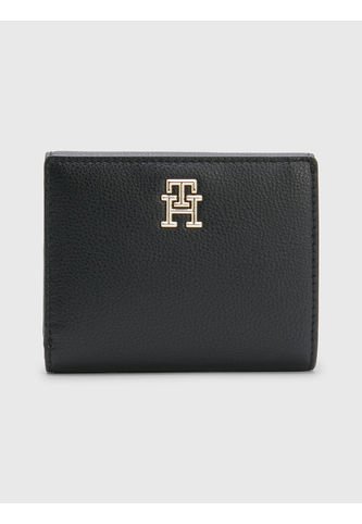 Cartera Mediana Con Acabado Granulado Mujer Negro Tommy Hilfiger Tommy Hilfiger