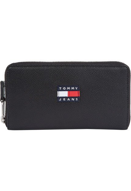 Cartera Con Cierre De Cremallera Mujer Negro Tommy Hilfiger