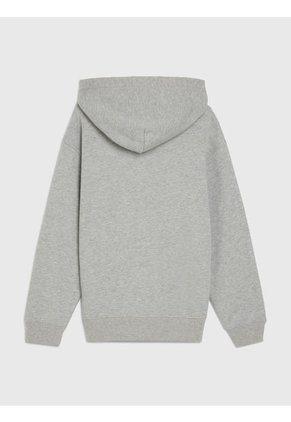 Saco Con Gorro Y Logo Arqueado Niño Gris Tommy Hilfiger