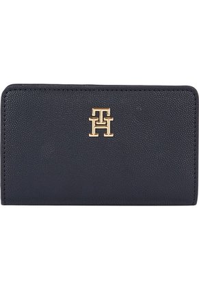 Cartera Mediana Con Insignia Del Monograma Th Mujer Azul Tommy Hilfiger
