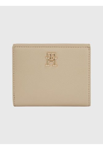 Cartera Mediana Con Acabado Granulado Mujer Beige Tommy Hilfiger Tommy Hilfiger