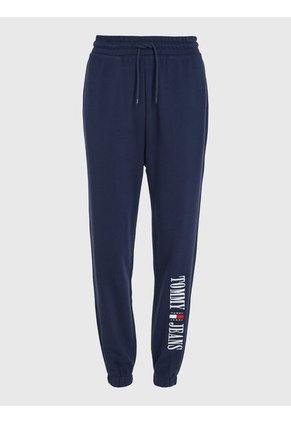 Joggers De Corte Amplio Con Parche Mujer Azul Tommy Jeans