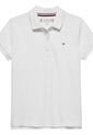 Polo Blanco Con Puños Festoneados Tommy Hilfiger de Tommy Hilfiger