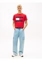Camiseta Roja De Corte Regular Con Logo Estampado Tommy Jeans de Tommy Hilfiger