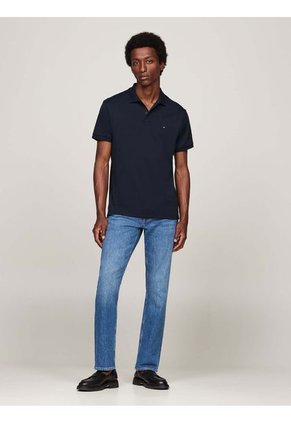 Polo Azul Essential De Corte Regular Con Logo Tommy Hilfiger