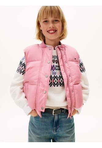 Chaleco Rosado Acolchado Amplio De Plumón Tommy Hilfiger Tommy Hilfiger