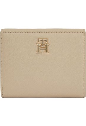 Cartera Mediana Con Acabado Granulado Mujer Beige Tommy Hilfiger