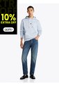 Buzo Celeste Con Capota Y Logo Bordado Tommy Hilfiger de Tommy Hilfiger