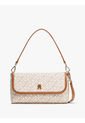 Bolso Beige Mensajero TH Monoplay Con Solapa Tommy Hilfiger de Tommy Hilfiger