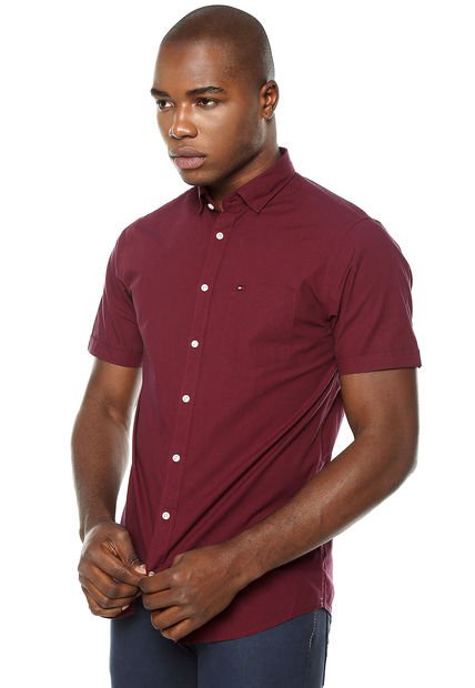 Camisa Violeta-Negro Tommy Hilfiger