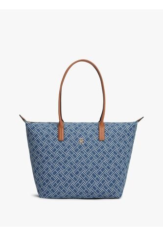 Bolso Azul Tote En Tejido Denim Con Logo Tommy Hilfiger Tommy Hilfiger
