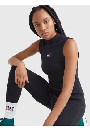 Mono Deportivo Con Parche De Tommy Mujer Negro Tommy Jeans