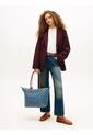 Bolso Azul Tote En Tejido Denim Con Logo Tommy Hilfiger de Tommy Hilfiger