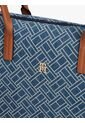 Bolso Azul Tote En Tejido Denim Con Logo Tommy Hilfiger de Tommy Hilfiger