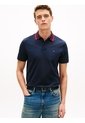 Polo Azul Jacquard Con Tejido Ribeteado Tommy Hilfiger de Tommy Hilfiger