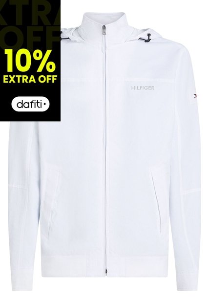 Chaqueta Blanca Regatta Con Logo Tommy Hilfiger