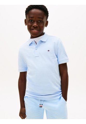 Polo Celeste Para Niño Con Logo Y Corte Regular Essential Tommy Hilfiger Tommy Hilfiger