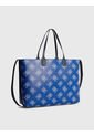 Bolso Tote Iconic Con Monogramas Th Mujer Azul Tommy Hilfiger de Tommy Hilfiger