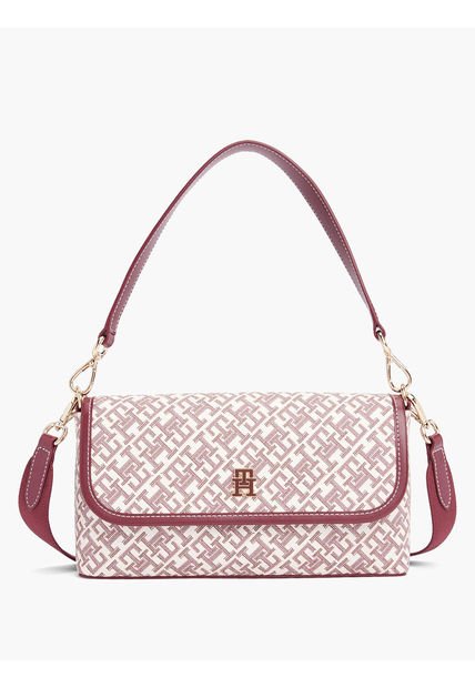 Bolso Multicolor Mensajero TH Monoplay Con Solapa Tommy Hilfiger