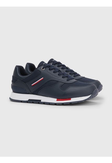Tenis De Running Signature Retro Hombre Azul Tommy Hilfiger
