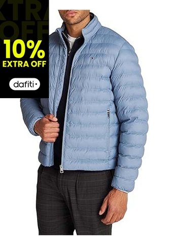 Rompe Azul Viento Acolchada Plegable Tommy Hilfiger Tommy Hilfiger