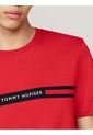 Camiseta Roja De Cuello Redondo Con Logo Tommy Hilfiger de Tommy Hilfiger