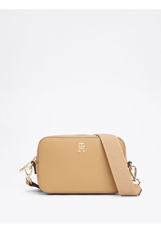 Bolso Beige Cruzado TH Soft Con Insignia Tommy Hilfiger Tommy Hilfiger