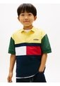 Polo Multicolor Para Niño Con Diseño Colorblock Con Logo Monotipo Tommy Hilfiger de Tommy Hilfiger