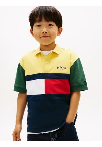 Polo Multicolor Para Niño Con Diseño Colorblock Con Logo Monotipo Tommy Hilfiger Tommy Hilfiger