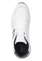Tenis De Running En Piel Con Monograma Hombre Blanco Tommy Hilfiger de Tommy Hilfiger