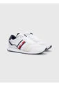 Tenis De Running En Piel Con Monograma Hombre Blanco Tommy Hilfiger de Tommy Hilfiger