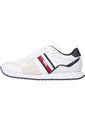 Tenis De Running En Piel Con Monograma Hombre Blanco Tommy Hilfiger de Tommy Hilfiger