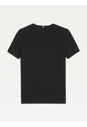 Camiseta Niño Negra Essential De Algodón Tommy Hilfiger