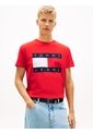 Camiseta Roja De Corte Regular Con Logo Estampado Tommy Jeans de Tommy Hilfiger