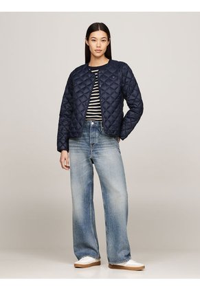 Chaqueta Azul Acolchada Plegable Con Relleno Tommy Hilfiger