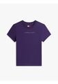 Camiseta Morado De Corte Slim Con Logo Lineal En El Pecho Tommy Jeans de Tommy Hilfiger