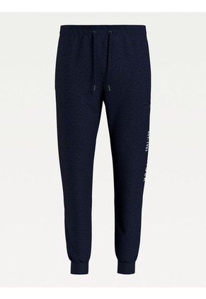 Joggers De Algodón Orgánico Con Logo Hombre Azul Oscuro Tommy Hilfiger