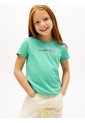 Camiseta Vintage Para Niña Slim De Punto Con Logo Tommy Hilfiger de Tommy Hilfiger