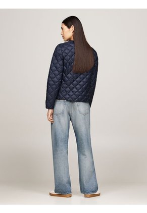 Chaqueta Azul Acolchada Plegable Con Relleno Tommy Hilfiger