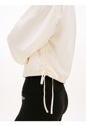 Chaqueta Blanca Con Cremallera Y Cordón Lateral Tommy Jeans