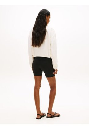 Chaqueta Blanca Con Cremallera Y Cordón Lateral Tommy Jeans