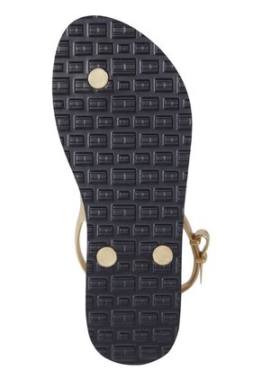 Sandalias Dorado Signature Con Logo Tommy Hilfiger