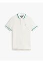 Polo Blanco De Corte Regular Con Logo Tommy Hilfiger de Tommy Hilfiger