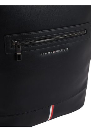 Morral Con Logo Metálico Signature Hombre Negro Tommy Hilfiger