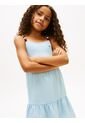 Vestido Azul De Tirantes Con Cuentas Tommy Hilfiger de Tommy Hilfiger
