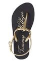 Sandalias Dorado Signature Con Logo Tommy Hilfiger de Tommy Hilfiger