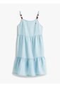 Vestido Azul De Tirantes Con Cuentas Tommy Hilfiger de Tommy Hilfiger