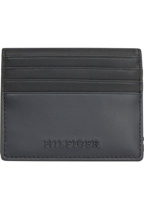 Tarjetero Negro Con Monotipo Tommy Hilfiger