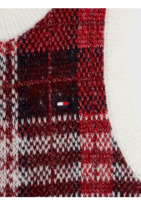 Chaleco De Niña Cuadros Escoceses Tommy Hilfiger