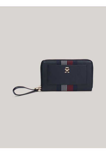 Billetera Blanca Con Asa De Mano Tommy Hilfiger